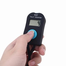 Portable 4-Digit Digital Tally Counter with Sound – Manual Reset, Lanyard, Medit