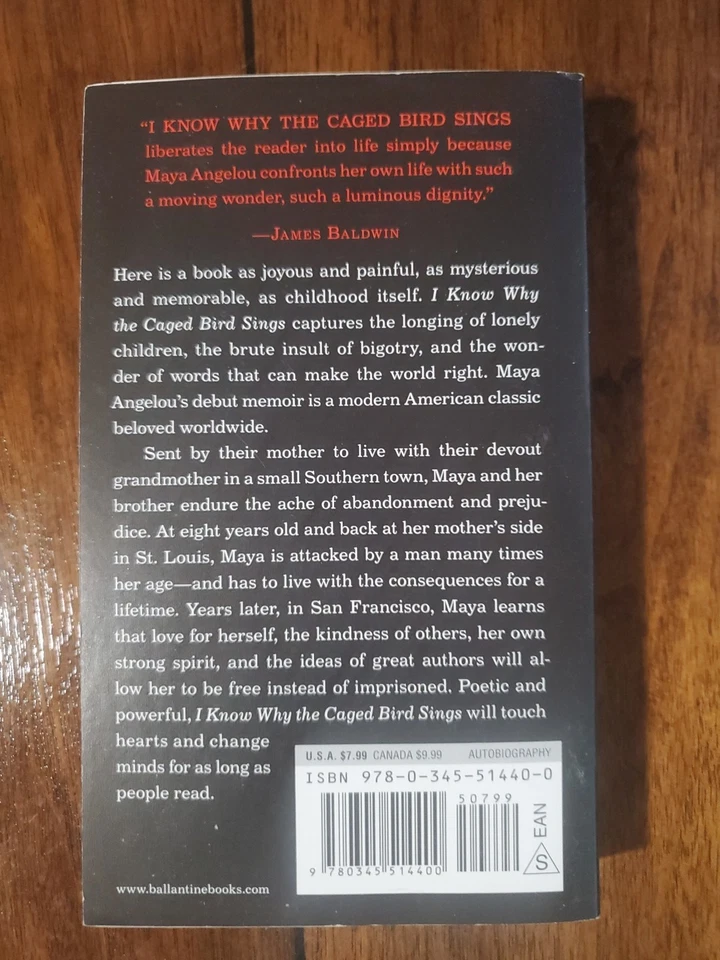 I Know Why the Caged Bird Sings by Maya Angelou (2015, Mass Market) - Image 2 of 4