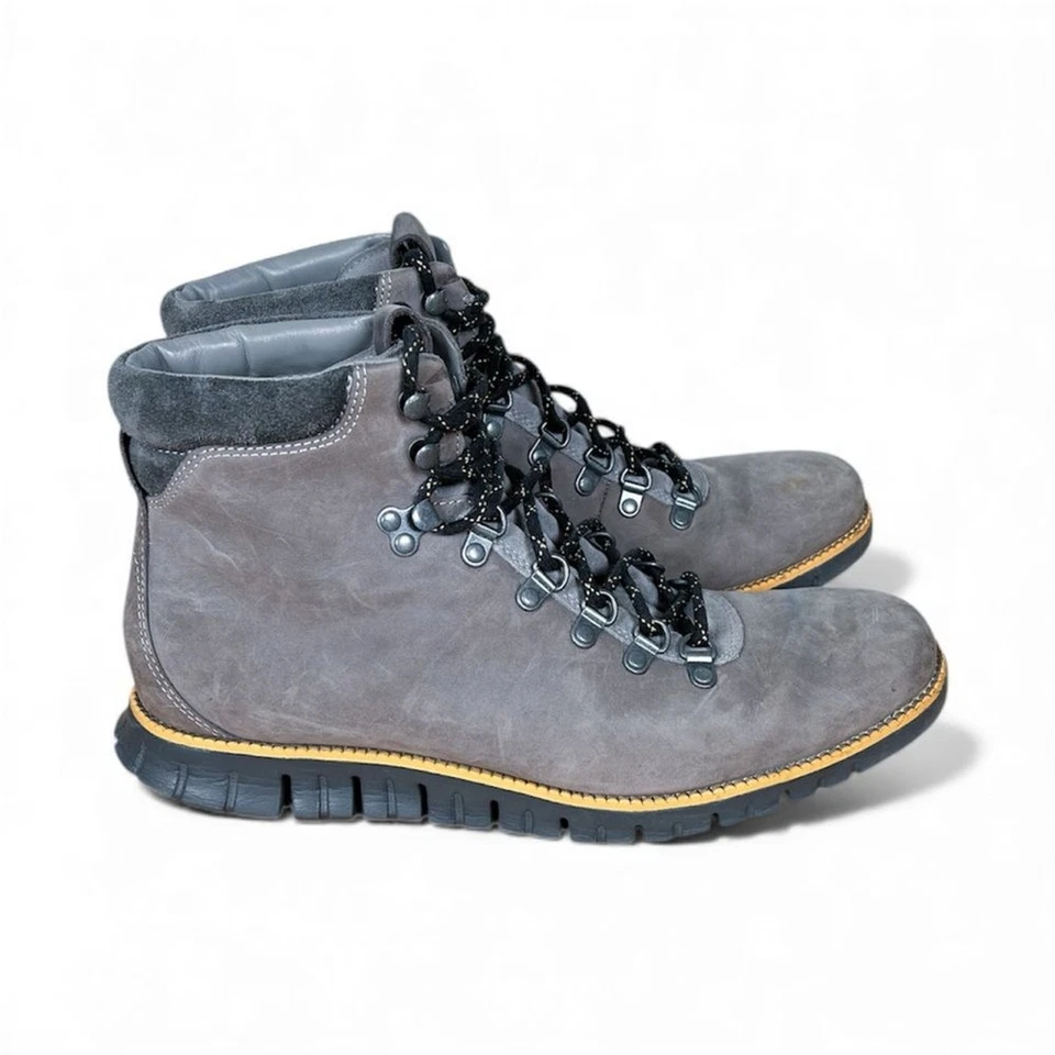 Туристические ботинки Cole Haan Zerogrand замшевые на шнуровке серые мужские 11 - Изображение 3 из 4