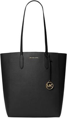NWT Michael Kors Sinclair LG NS Shopper Tote Black MK Shoulder Bag $258 MSRP