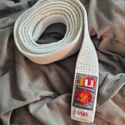 Ju-Force Ju Jutsu Gürtel Baumwolle Weiß 140 cm Modell 1/140