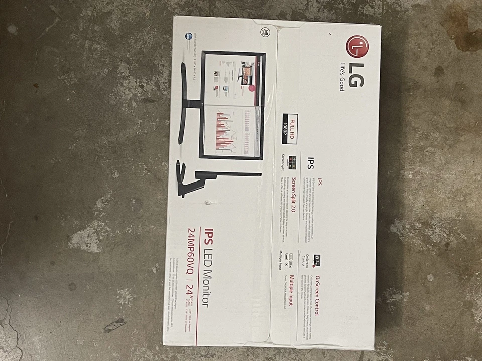 LG 24MP60VQ-P 24'' Full HD IPS LED Monitor - Black (Brand New Factory Sealed)  - Image 2 of 2