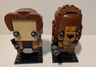 LEGO Star Wars Han Solo #41608 & Chewbacca #41609 BrickHeadz Complete Set Used