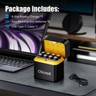 8Packs 1.5V CHICNOD AAA Fast 1512mWh Lithium Batteries Rechargeable with Charger — photo 3