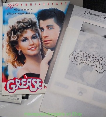 GREASE PRESSKIT 6 STILL PHOTO JOHN TRAVOLTA OLIVIA NEWTON JOHN MOVIE POSTER ART