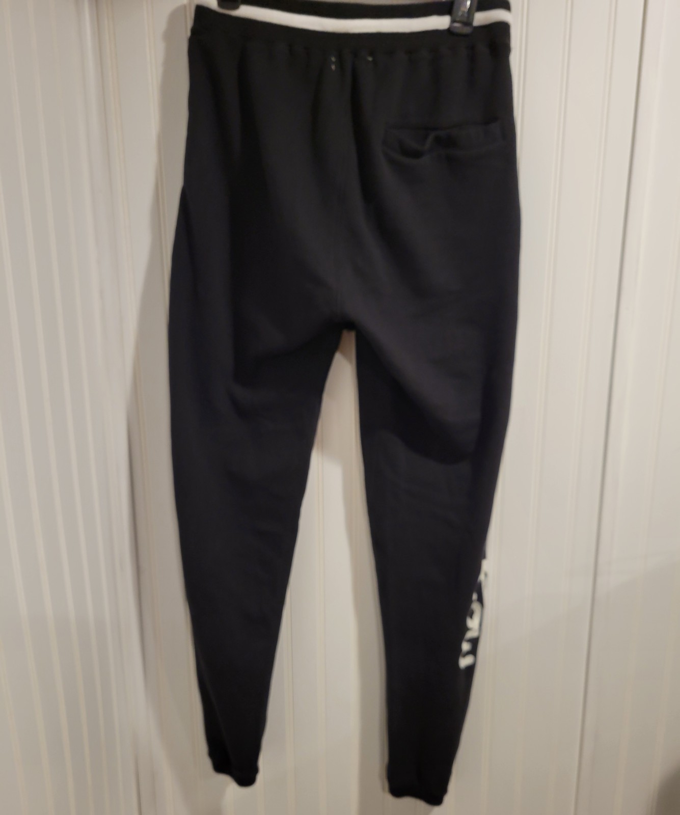 Strivers Row Medium Black White Drawstring Joggers - image 3
