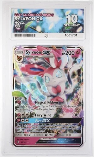 ACE 10 Sylveon GX 2017 Guardians Rising Holo PERFECT SUBGRADES