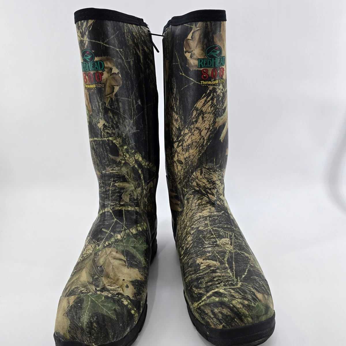 RedHead 800g Thinsulate Ultra Hunting Boots Mens Camo Side Zip Studded Size 12 RedHead Hunting Footwear for Men for sale | eBay main image 3