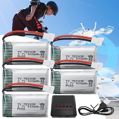 Lithium Polymer Akku 3,7V 400mAh Wiederaufladbarer Lipo-Akku mit Molex-Stecker