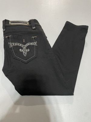 Rock Revival Adele 30x24 (29 Tag) Skinny Crop Black Pants