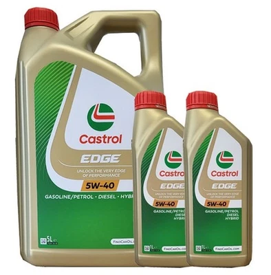 Huile Moteur Castrol Edge 5W-40 VW 505 00/505 01 MB 229.31/229.51 5+2 L - Photo 1/4