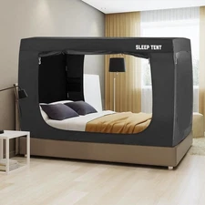 BORNA Bed Tent Bed Canopy Full Size for Adult and Kids,Portable Sleeping Tents