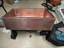 Adams Farmhouse Solid Copper 33" Sink - Perfect Condition!
