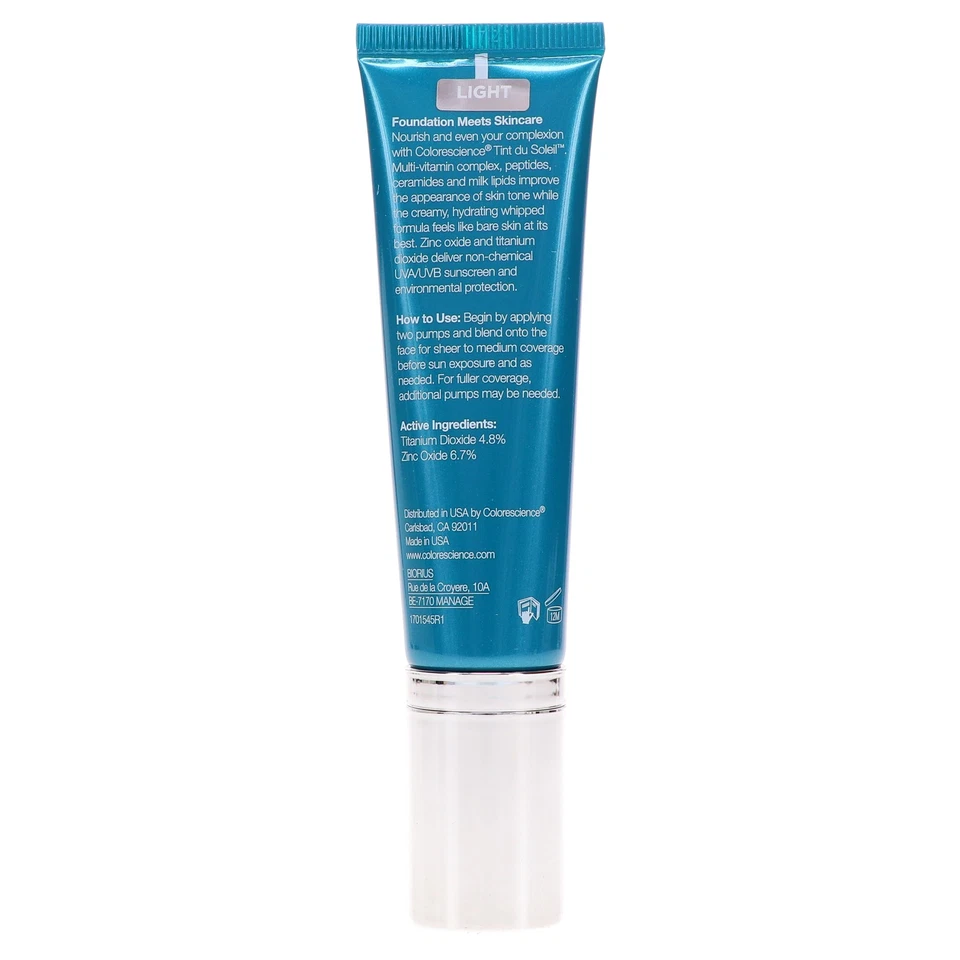 Colorescience • Tint du Soleil SPF 30 UV Protective Foundation • LIGHT • 1oz - Image 4 of 4