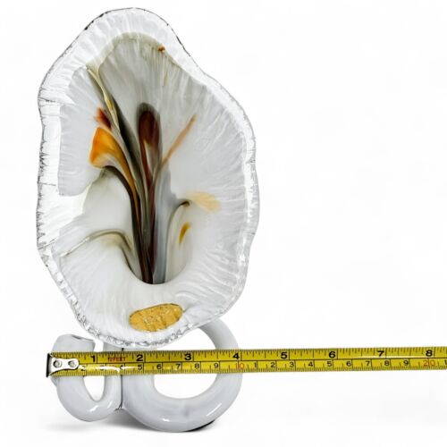 Vintage Art Nouveau White Murano Blown Glass Sculpture - Picture 3 of 10
