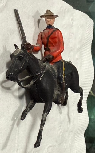 Royal Canadian Mounted Police Toy on Horseback Rare! Made Britains Ltd. England! - Picture 7 of 9