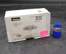 Parker Instrumentation Pipe Fitting 8-2-MHN-SS  316 SS - Box of 3 - New