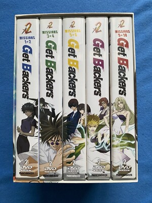Get Backers DVD 1-5 + Schuber Tshirt CD Anime Manga