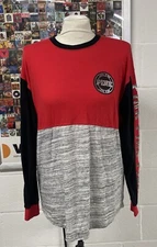 Victoria’s Secret Pink Long Sleeve Small T-Shirt Sequin Logo Tee Bling Love