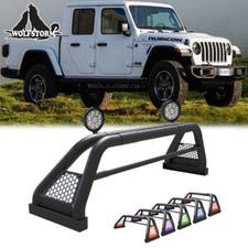 For 2019-2026 Jeep Gladiator Adjustable Sport Bar Truck Chase Rack Bed Roll Bar