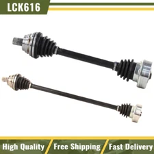 TrakMotive Front CV Axle Shafts Set of 2 for Volkswagen Jetta Rabbit FWD Manual