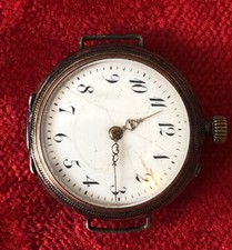 800ER SILBER CYLINDRE 10 RUBIS DAMENUHR SAMMLER RARITÄT HANDAUFZUG  