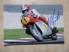 Giacomo Agostini "Moto GP" autograph signed 10x15 cm picture