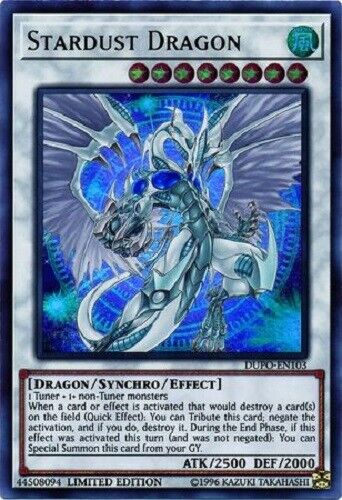超特価SALE開催! Yugioh - Limited - Rare Ultra Holographic - Dragon Stardust パック、ボックス、特殊セット