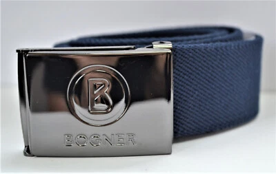 BOGNER GINO HERREN GÜRTEL für SKIHOSE BLAU stretch VERSTELLBAR 95 € S M L NEU
