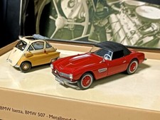 1/43 BMW Isetta cabrio. BMW 507 soft top. SCHUCO presentation box