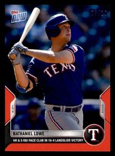 2022 Topps Now Red Parallel #769 Nathaniel Lowe Rangers 5/10