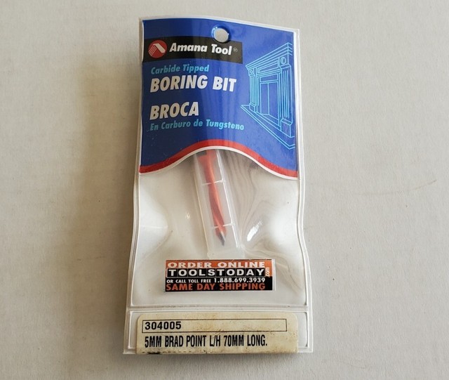 Amana Tool Brad Point Bohrkrone - 5mm Hartmetall Fräser Für Präzise Holzverbindungen