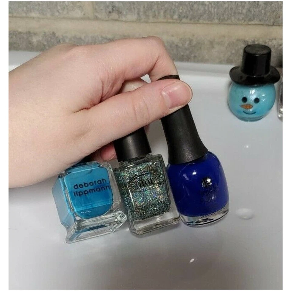 LOT Lippmann Beach Snowman Blue Victoria's Secret Almost Famous FingerPaints  - Image 4 of 4