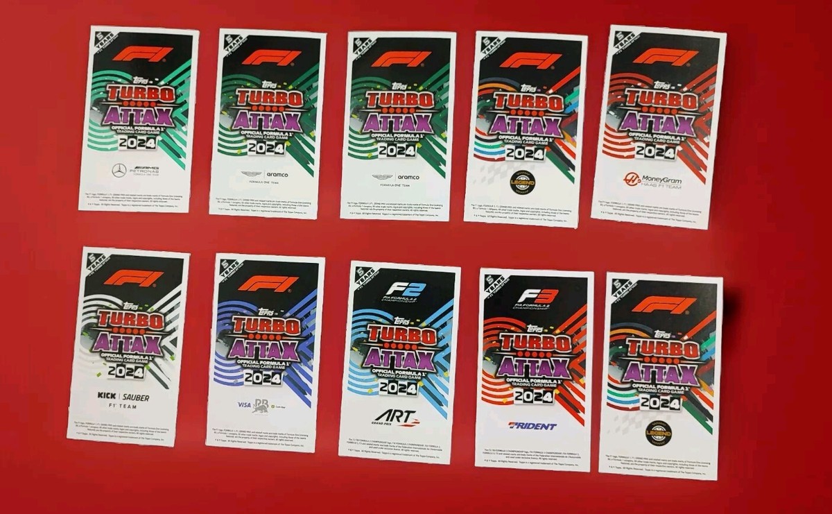 Topps 2024 F1 Turbo Attax India All Giant cards GC1- GC10 complete