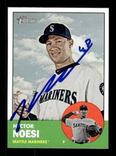 HECTOR NOESI SIGNED 2012 TOPPS HERITAGE #315 - ON-CARD AUTO - SEATTLE MARINERS