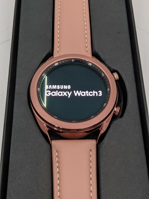 Samsung Galaxy Watch3 SM-R855F 41mm Stainless Steel Case with Leather Strap - Mystic Bronze (4G