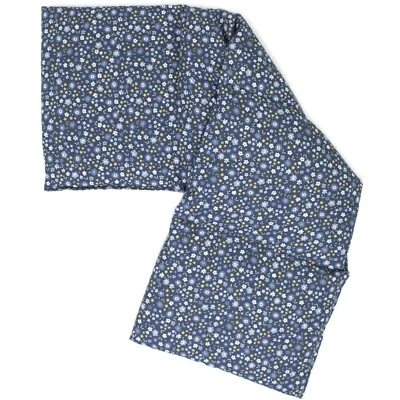 GIRAFFENLAND Körnerkissen 60x20cm 4-Kammer Bio-Stoff Blümchen-blau - Wärmekissen