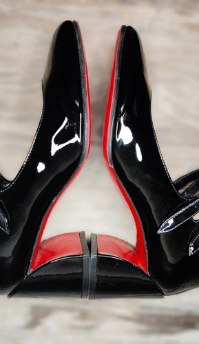 Christian Louboutin Miss Jane 55mm Patent Calf Black Pumps Heels Shoes 34 EU - Picture 17 of 24
