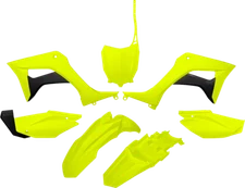 UFO Full Body Plastic Kit Flo Yellow/Black Honda CRF110F 2019-2022 HOKIT124-DFLU
