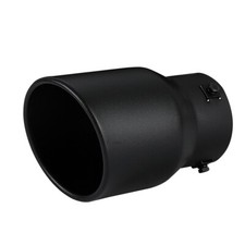 Car Exhaust Tip Muffler Pipe Black Coating Stainless Steel Fit 2.5 - 3 Inch 