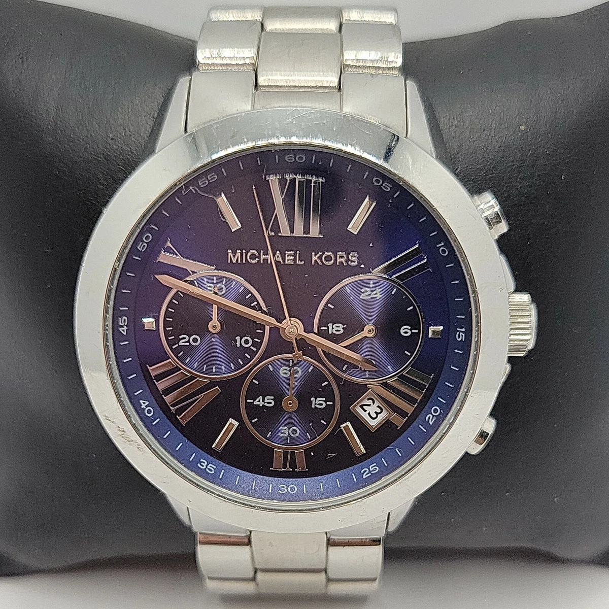 Michael kors blue dial watch outlet