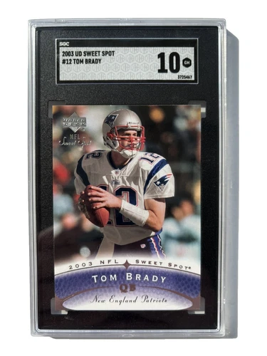 Upper Deck Tom Brady 10 Graded Football Sports Trading Cards & Accessories