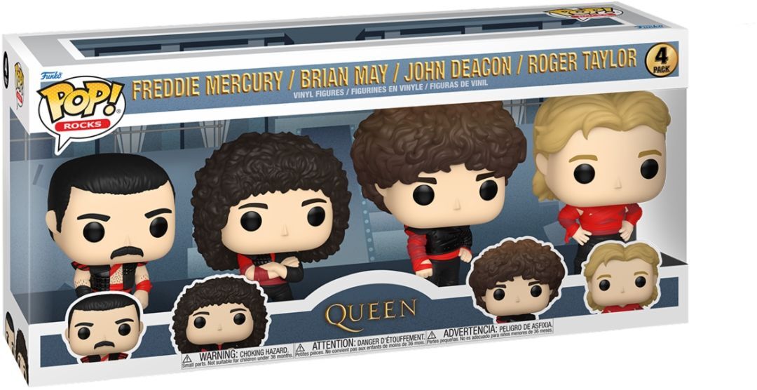 7837477 Merchandising Queen: Funko Pop! Rocks - Radio Gaga 4PK