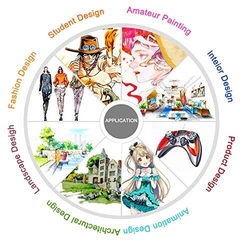 60 Colors Artist Necessary Graphic Marker Pen Animation Design for Drawing Co...