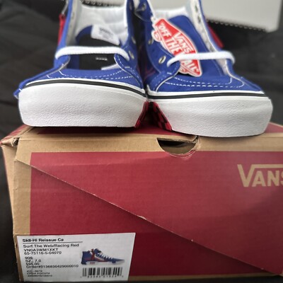 Size 7Y- VANS Sk8-Hi Reissue CAP Surf The Web