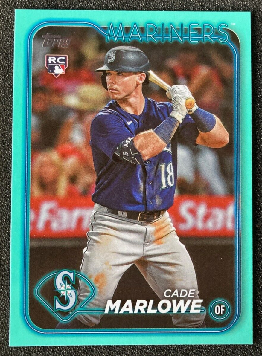 2024 Topps Series 1 Cade Marlowe RC Aqua Parallel #286 Fanatics Exclusive