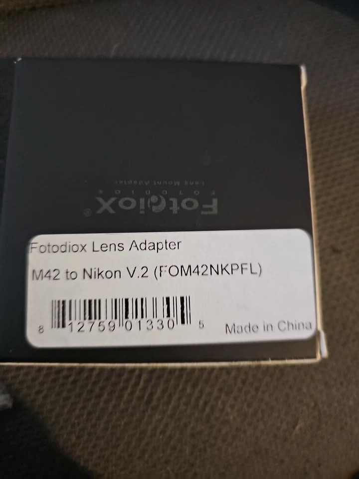 Fotodiox Lens Adapter for M42 Type 2 lens to Nikon F Cameras [M42-NikF-Pro-V2] - Image 2 of 2
