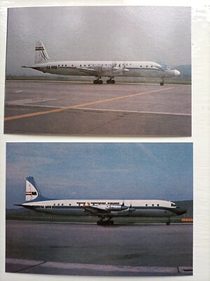 2 KARTEN II'YUSHIN IL-18B MALEV HA-MOA ;UNGARIAN AIRLINES HA-MOG