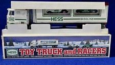 Vintage Hess 1997 Toy Truck And Racers New In Box