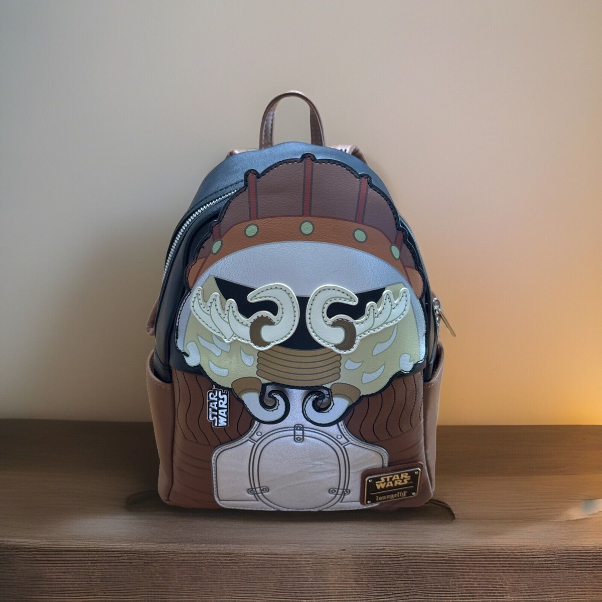 Loungefly Star Wars Lando Calrissian Mini Backpack with Wallet Set Amazon.com: Loungefly Star Wars: Lando Calrissian and Jabba  main image 3